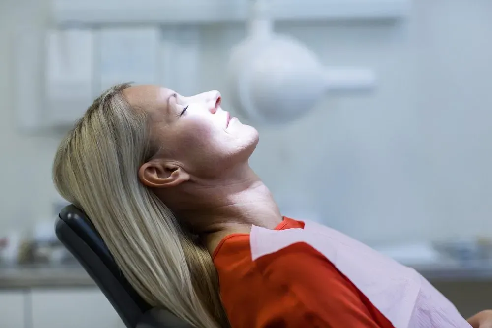 Patient at ease during sedation dentistry appointment
